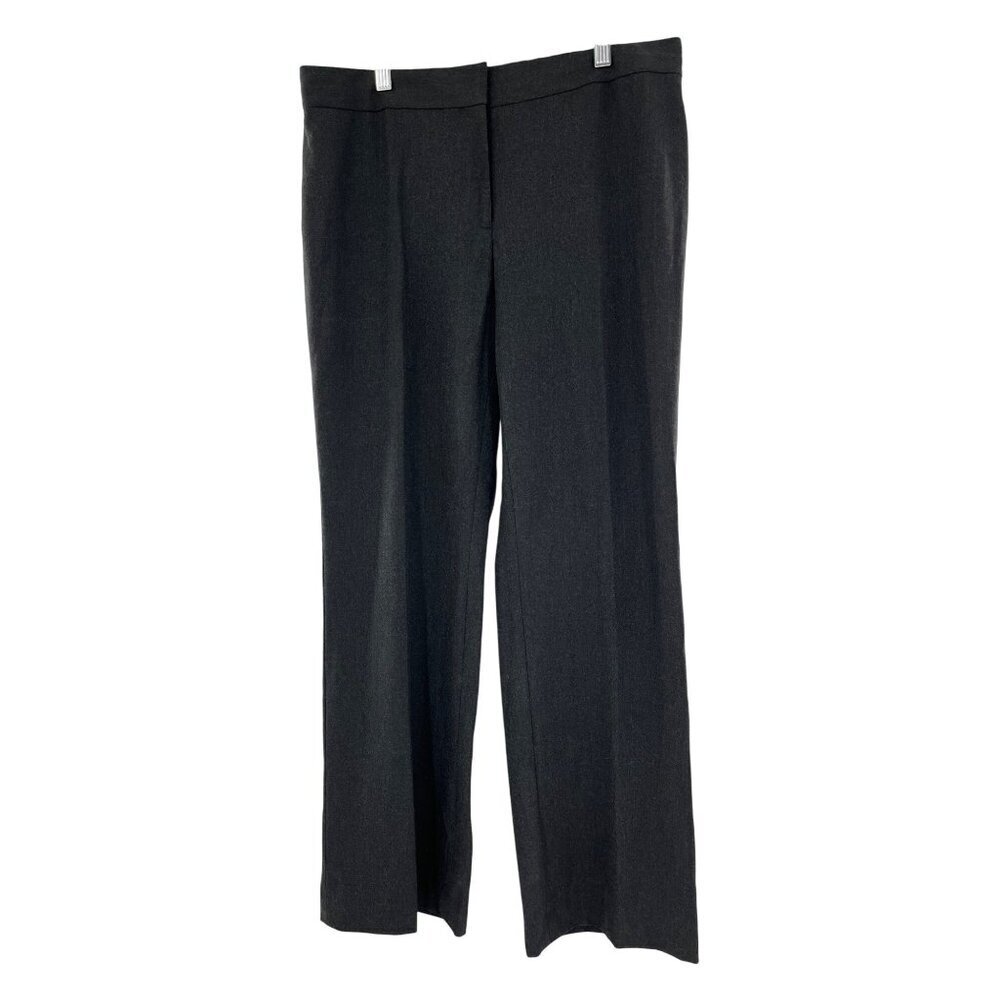 Atelier Classiques Entier Womens Charcoal Gray Dress Pants Size 8 Wool Blend‎